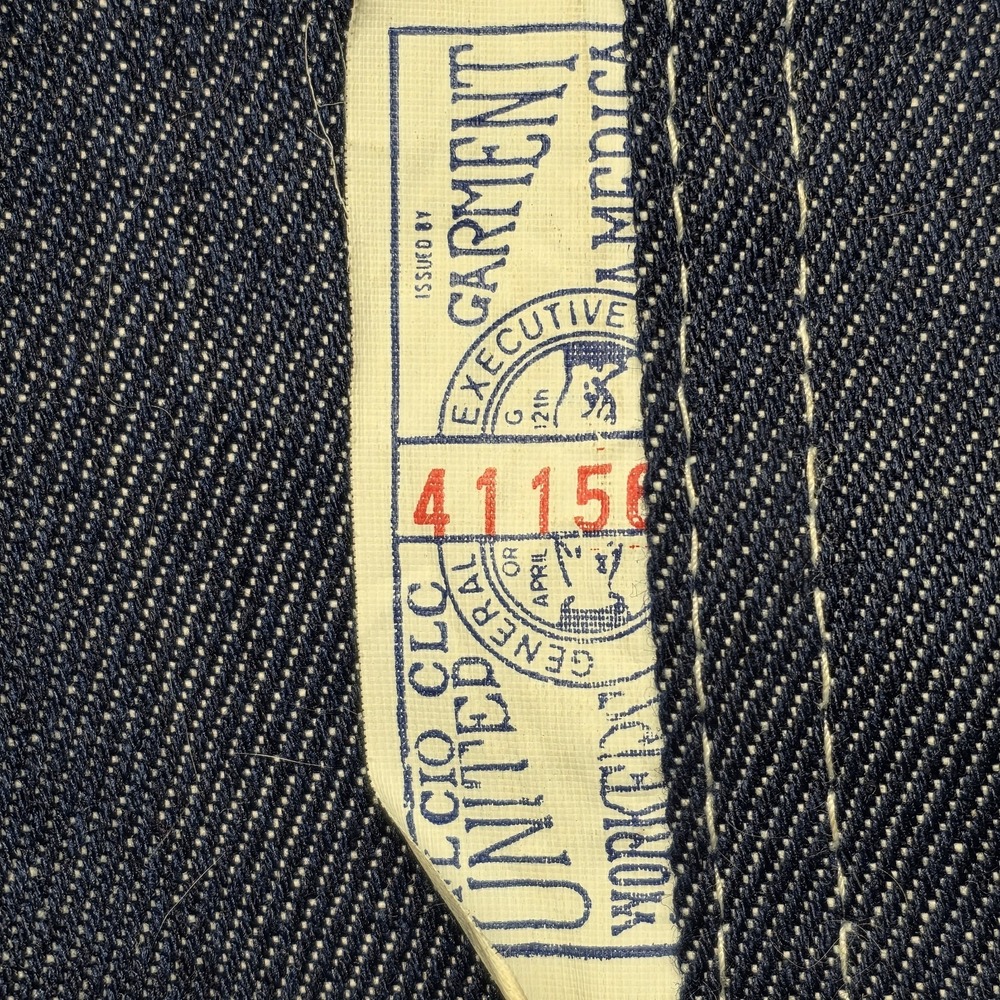 Vintage Montgomery Ward Sanforized Denim Bib Overalls Men's 42x29 Union Made USA - Picture 10 of 16